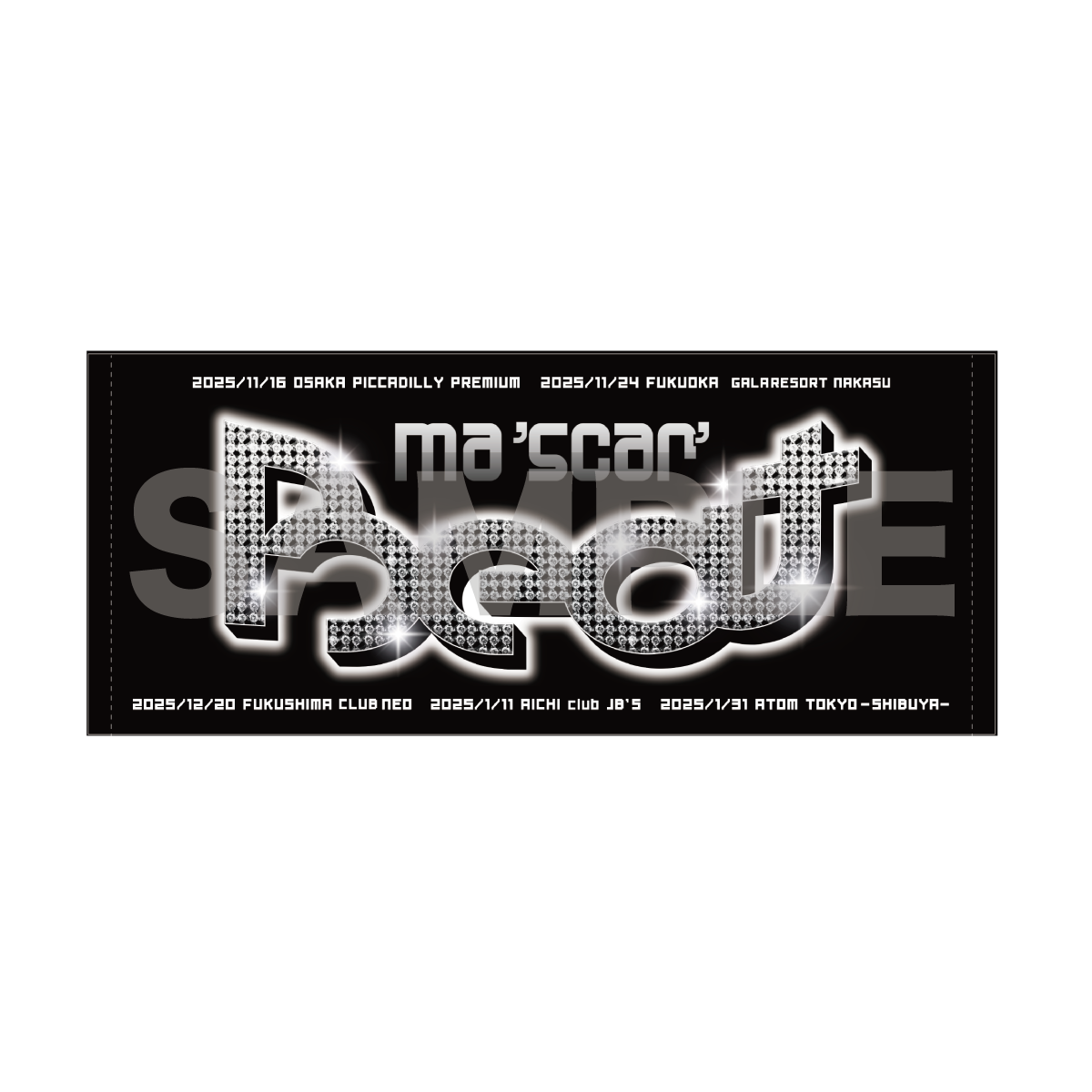 全国 CLUB TOUR ロゴタオル